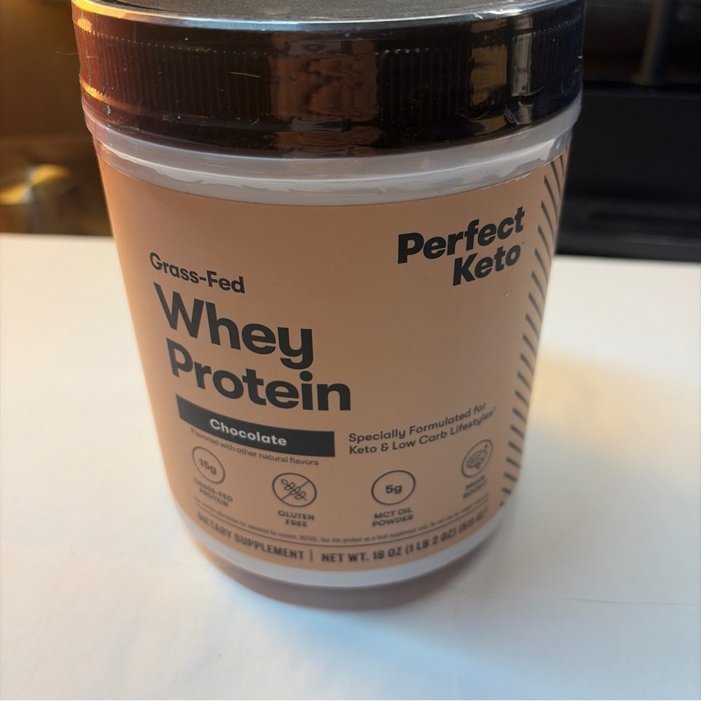 Perfect Keto Pure Whey Protein Powder Isolate Delicious 100% Grass Fed Meal Repl